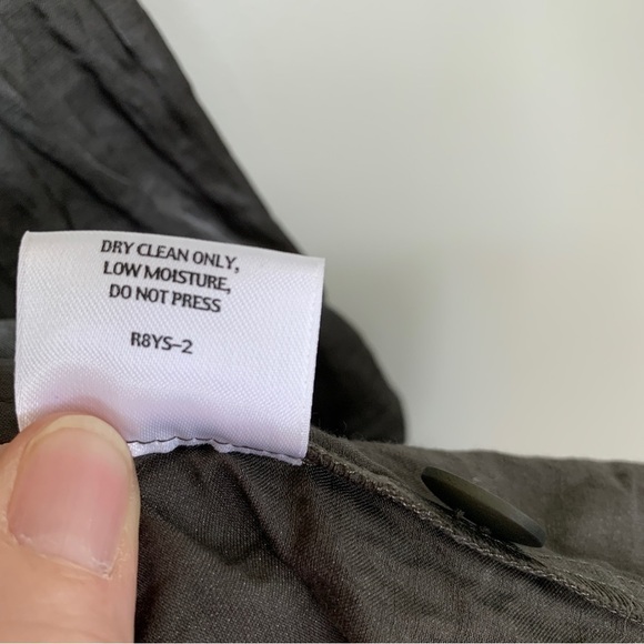 Eileen Fisher Silvery Gray Button Down Jacket Size PL - Picture 8 of 10